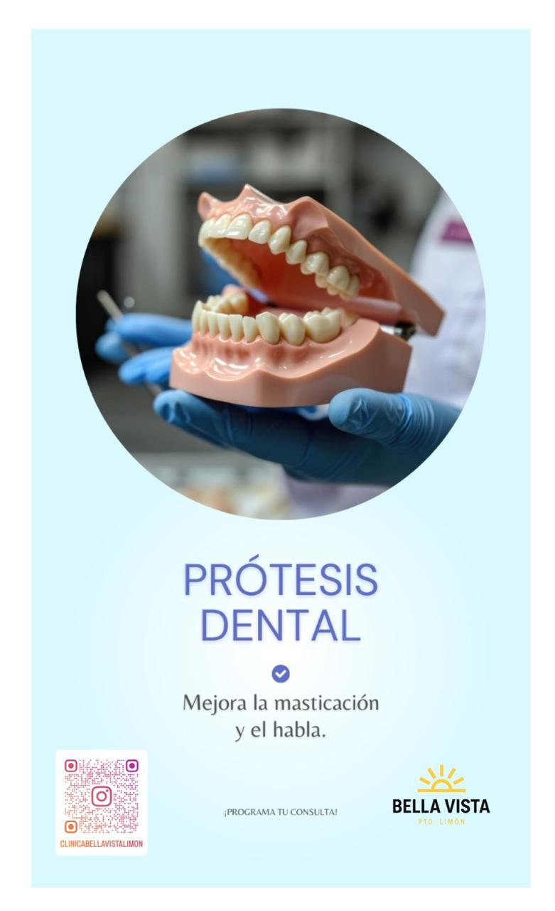 Información de Clínica Bella Vista sobre prótesis dental